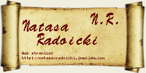 Nataša Radoički vizit kartica